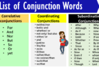 Mastering Conjunctions: Types of Conjunctions in English
