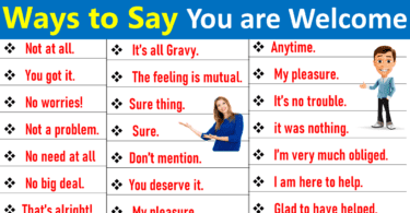 35 Different Ways to Say "You are Welcome" in English