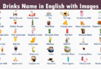 List of Drinks in English with Pictures