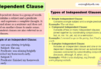Independent Clauses: Types, Definitions, and Examples