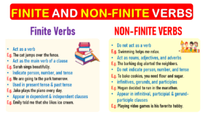 Finite and Non-finite Verbs in English - EasyEnglishPath