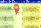 100 Adverb Examples In Sentences
