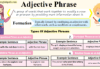 Adjective Phrase, Formation with Examples In English