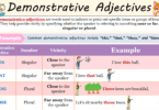 Understanding Demonstrative Adjectives: Types and Examples Explained