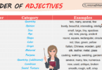 Mastering the Order of Adjectives: Clear Examples and Rules