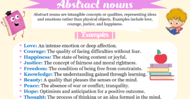 Abstract nouns Definition and Examples