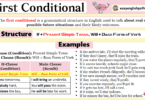 First Conditional In English Grammar with Examples