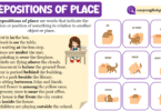 Prepositions of Place , IN, ON, AT with Examples