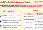 Present Perfect Continuous Examples & Formation