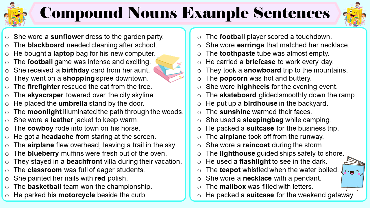 50+ Compound Nouns Example Sentences In English - Easyenglishpath