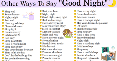 35 Different Ways to Say Good Night In English