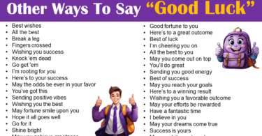 Other Ways to Say "Good Luck" In English Grammar