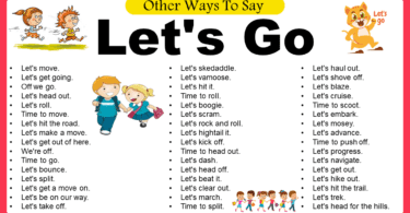 Different Ways to Say let's go In English Grammar