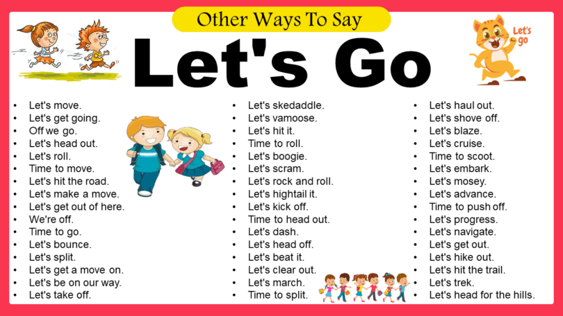 Different Ways to Say let's go In English Grammar