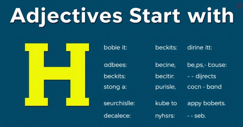 Positive Adjectives That Start With H